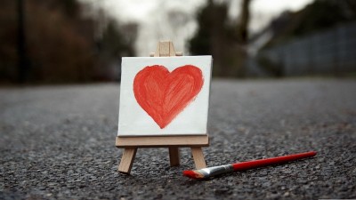 قلب-نقاشی-عاشقانه-هنری-عشق-هنری و نقاشی-ماکرو